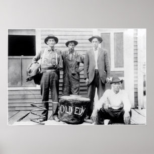 VIRGINIA PROHIBITION BUST 1927 POSTER