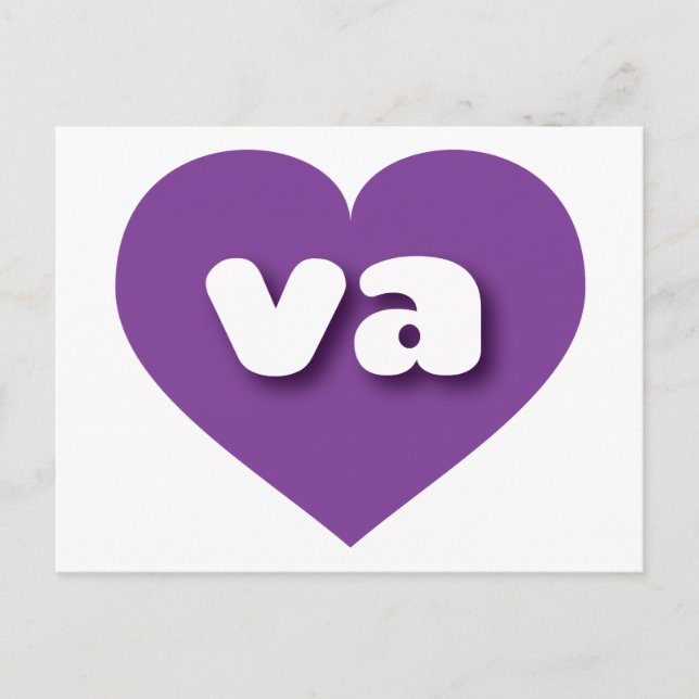 Virginia purple heart - I love va Postcard (Front)