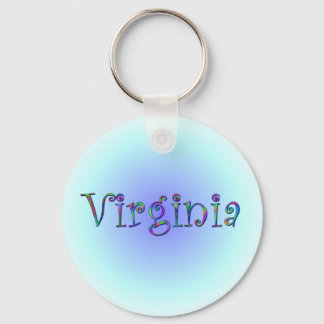 Virginia Rainbow Keychain