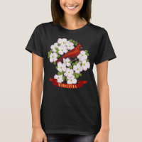 Virginia Red Cardinal State Bird & Pink Dogwood Fl