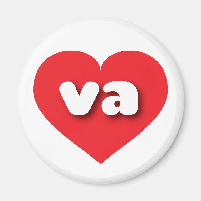 Virginia red heart - I love va Magnet (Front)