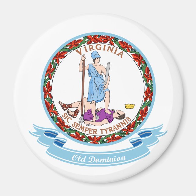 Virginia Seal Magnet (Front)