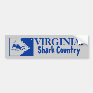 Virginia: Shark Country Bumper Sticker