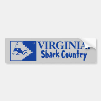 Virginia: Shark Country Bumper Sticker