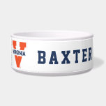 Virginia Split V Bowl<br><div class="desc">Check out these Virginia Cavaliers designs! Show off your Virginia Cavaliers pride with these new University products. These make the perfect gifts for the Virginia student,  alumni,  family,  friend or fan in your life. All of these Zazzle products are customizable with your name,  class year,  or club. Go Wahoos!</div>