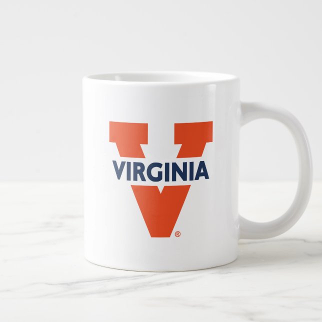Virginia Split V Giant Coffee Mug (Right)