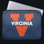 Virginia Split V Laptop Sleeve<br><div class="desc">Check out these Virginia Cavaliers designs! Show off your Virginia Cavaliers pride with these new University products. These make the perfect gifts for the Virginia student,  alumni,  family,  friend or fan in your life. All of these Zazzle products are customizable with your name,  class year,  or club. Go Wahoos!</div>
