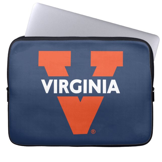 Virginia Split V Laptop Sleeve (Front)
