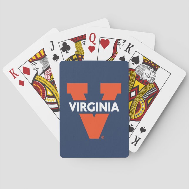 Virginia Split V Poker Cards (Back)