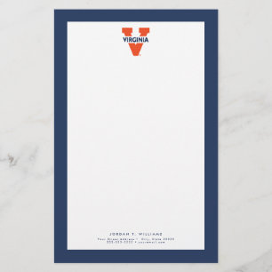 Virginia Split V Stationery