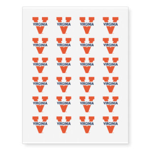 Virginia Split V Temporary Tattoos