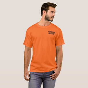 Virginia Squash orange Tee wiith small front logo