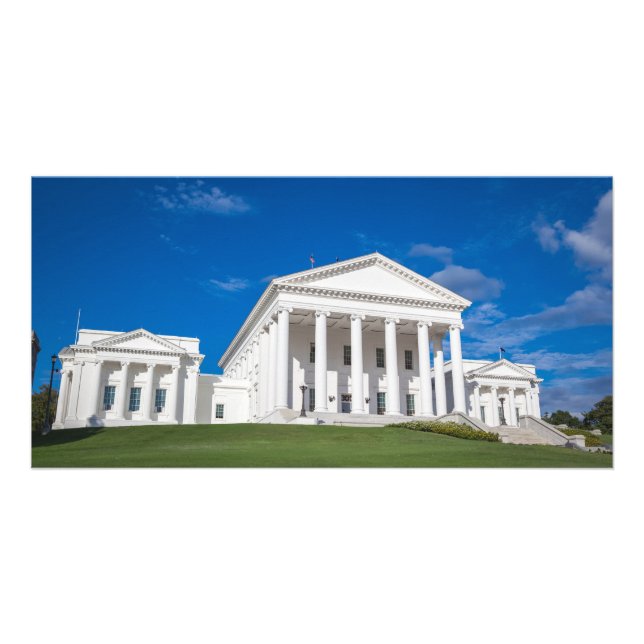 Virginia State Capitol Building Card (Front)