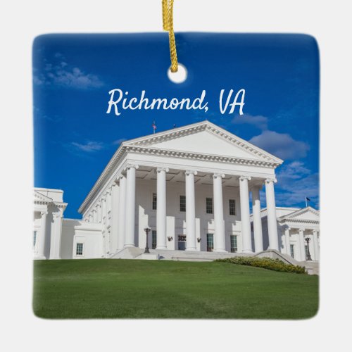 Virginia State Capitol Building Ceramic Ornament