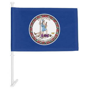 Virginia State Car Flag