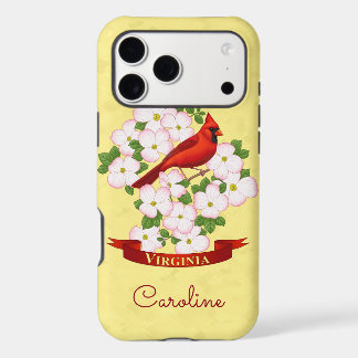 Virginia State Cardinal Bird and Dogwood Flower iPhone 17 Pro Max Case