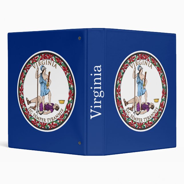 Virginia State Flag 3 Ring Binder (Background)