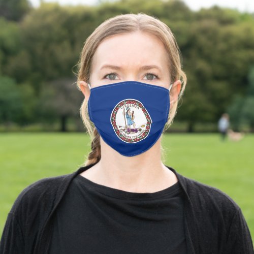Virginia State Flag Adult Cloth Face Mask