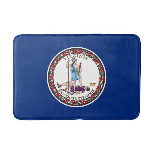 Virginia State Flag Bath Mat