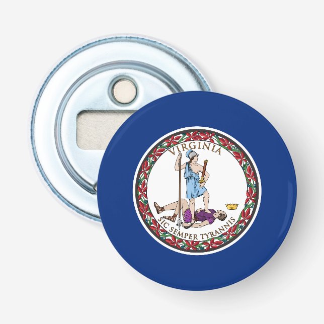 Virginia State Flag Bottle Opener (Front)