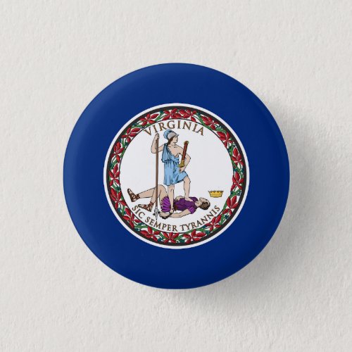 Virginia State Flag Button