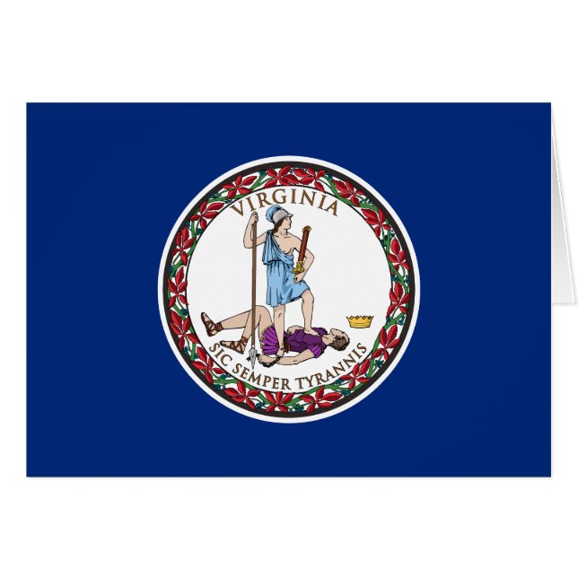 Virginia State Flag Cards (Front Horizontal)