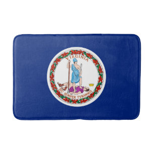 Virginia State Flag Design Bath Mat