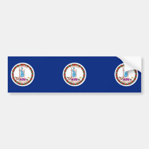 Virginia State Flag Design Bumper Sticker