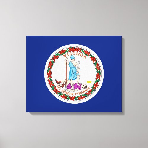 Virginia State Flag Design Canvas Print