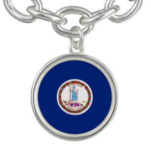 Virginia State Flag Design Decor Bracelet