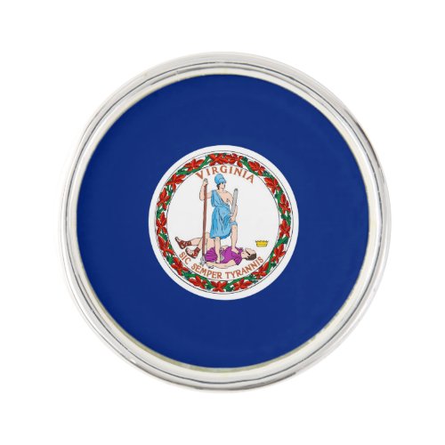 Virginia State Flag Design Decor Pin