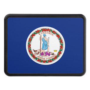Virginia State Flag Design Decor Trailer Hitch Cover