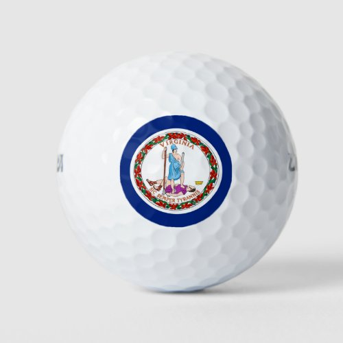 Virginia State Flag Design Golf Balls