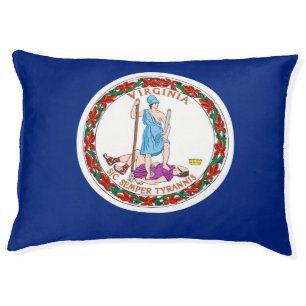 Virginia State Flag Design Pet Bed