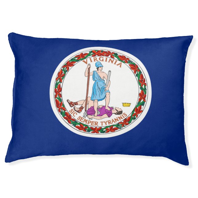 Virginia State Flag Design Pet Bed (Front)