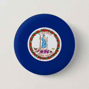 Virginia State Flag Design Pinback Button