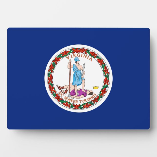 Virginia State Flag Design Plaque (Front)