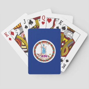 Virginia State Flag Design Poker Cards