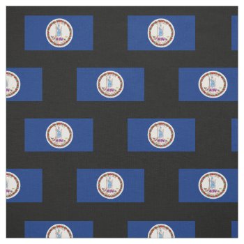 Virginia State Flag Fabric by HappyPlanetShop at Zazzle