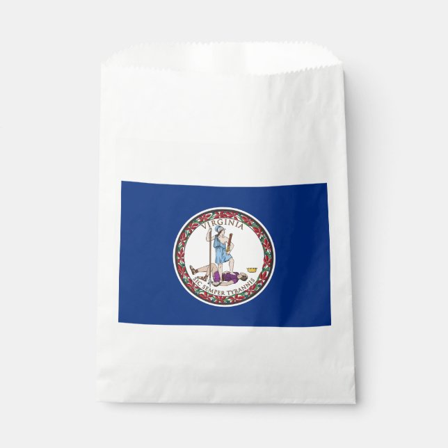 Virginia State Flag Favor Bag (Front)