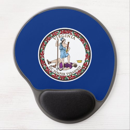 Virginia State Flag Gel Mouse Pad