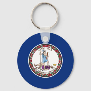 Virginia State Flag Keychain
