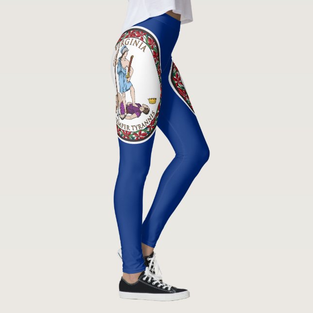 Virginia State Flag Leggings (Right)
