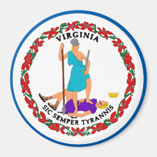 Virginia State Flag Magnet