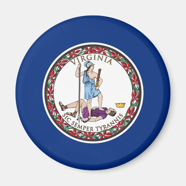 Virginia State Flag Magnet (Front)
