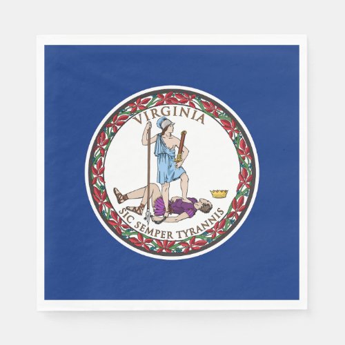 Virginia State Flag Napkins