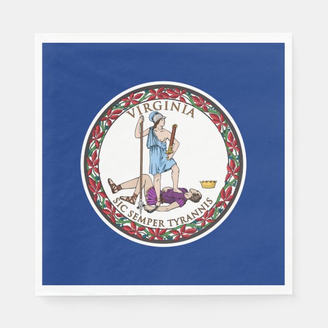 Virginia State Flag Napkins (Front)