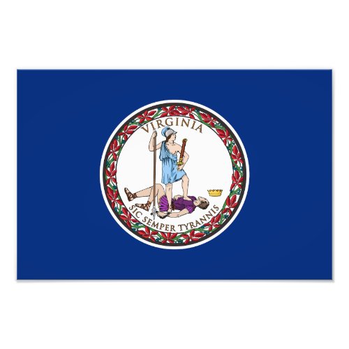 Virginia State Flag Photo Print