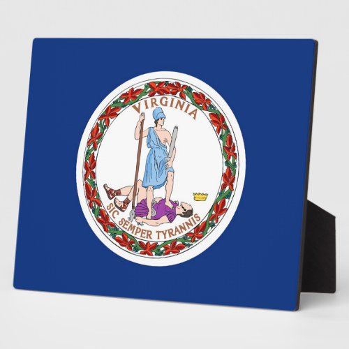 Virginia State Flag Plaque