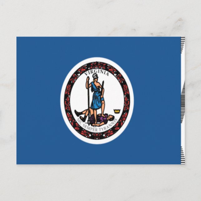 Virginia State Flag Postcard (Front)